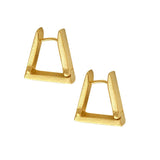 925 Sterling Silver Trapezoid Ear Buckle for Women