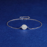925 Silver Moissanite Bracelet 0.5CT Diamond Gemstone Bracelet For Women