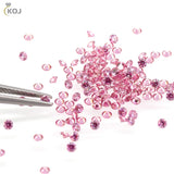 1ct 6.5mm VVS1 Round Red Pink Purple Moissanite Lab Gem