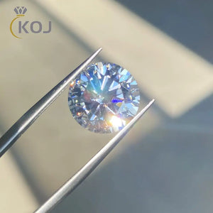 1ct VVS1 Round Moissanite Sky Aquamarine 6.5mm Lab Gemstone