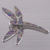 Dragonfly Lavender Purple Opal Pendant for Necklace
