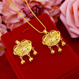 14K Gold Fish Pendant Necklace for Children