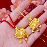 14K Gold Fish Pendant Necklace for Children