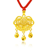 14K Gold Fish Pendant Necklace for Children