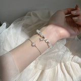 Star Moon Opal Stone Charm Lucky Bracelet Zircon Party Ladies