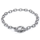 KOtik Hip Hop Silver Steel Bracelet Bangle Men Women