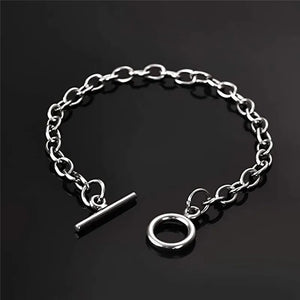 KOtik Hip Hop Silver Steel Bracelet Bangle Men Women