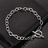 KOtik Hip Hop Silver Steel Bracelet Bangle Men Women
