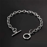 KOtik Hip Hop Silver Steel Bracelet Bangle Men Women