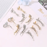 Bohemian Crystal Ear Cuff Wrap Earrings