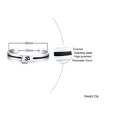 KOtik AUM OM Bangle Stainless Steel Cuff Bracelet Yoga Lucky Peace Indian