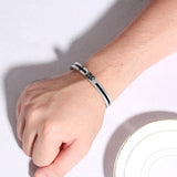 KOtik AUM OM Bangle Stainless Steel Cuff Bracelet Yoga Lucky Peace Indian