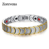 KOtik Gold-Color Magnetic Bracelet Jewelry for Men