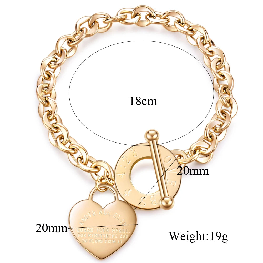 KOtik Hot Buckle Heart Bracelet for Women