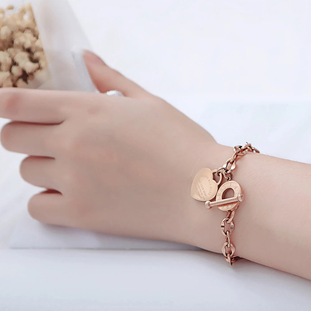 KOtik Hot Buckle Heart Bracelet for Women