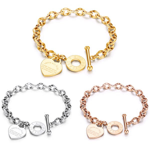 KOtik Hot Buckle Heart Bracelet for Women