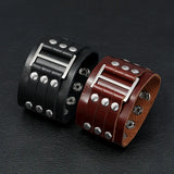 KOtik Punk Vintage Leather Bracelets for Women Men