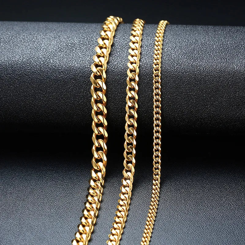 Vintage Stainless Steel Chain Necklace for Men