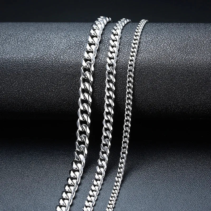 Vintage Stainless Steel Chain Necklace for Men