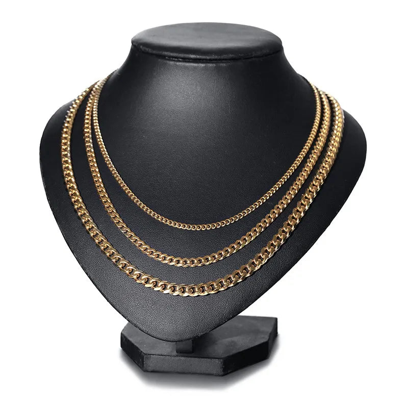Vintage Stainless Steel Chain Necklace for Men