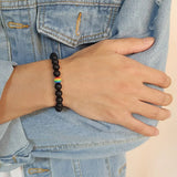 KOtik Rainbow Bead Bracelet Pride Natural Stone Strand Couple Bracelets