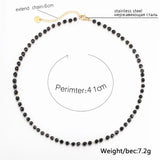 KPOP Crystal Beads Chokers Women's Neck Chain Necklace for Woman Jewelry
