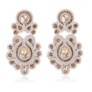 Crystal Drop Earring Ethnic Style Clothing boucle d'oreille femme