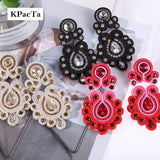Crystal Drop Earring Ethnic Style Clothing boucle d'oreille femme