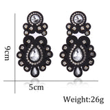 Crystal Drop Earring Ethnic Style Clothing boucle d'oreille femme