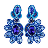 Vintage Soutache Earrings Dangle Charms Bohemian Jewelry