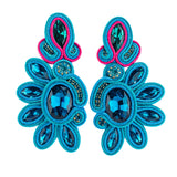 Vintage Soutache Earrings Dangle Charms Bohemian Jewelry