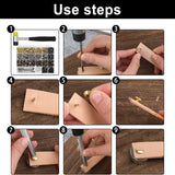 KRABALL 360 Set Double Cap Rivets Kit for Clothes Shoes Repair