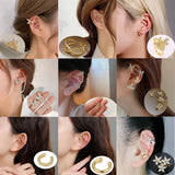 Bohemian Zirconia Ear Cuff Vintage Leaf Cartilage Ear Clips