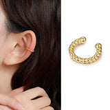 Bohemian Zirconia Ear Cuff Vintage Leaf Cartilage Ear Clips