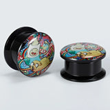 2PCS Acrylic Ear Piercing Tunnels Plugs Gauges Earrings 6-30mm Unisex
