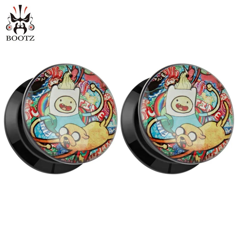 2PCS Acrylic Ear Piercing Tunnels Plugs Gauges Earrings 6-30mm Unisex