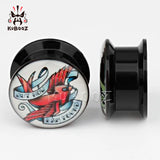 2PCS Ear Piercing Tunnels Gauges Plugs Stretcher Expander 6-30mm