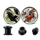 2PCS Ear Piercing Tunnels Gauges Plugs Stretcher Expander 6-30mm