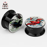 2PCS Ear Piercing Tunnels Gauges Plugs Stretcher Expander 6-30mm
