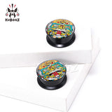 Abstract Tiger Ear Piercing Plugs Tunnels Earring Gauges 6-30mm 2PCS