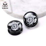 Cartoon Mushroom Earring Gauges Ear Plugs Tunnels 6-30mm 2PCS
