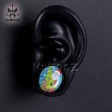 Christmas Acrylic Santa Claus Tree Ear Tunnels Plugs Piercing Earring Gauges
