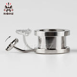 2PCS Stainless Steel Ear Gauges 2G 0G 00G Plugs Tunnels Stretcher Body Jewelry