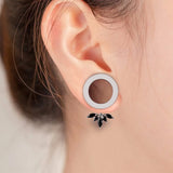 2PCS Stainless Steel Ear Gauges 2G 0G 00G Plugs Tunnels Stretcher Body Jewelry