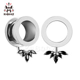 2PCS Stainless Steel Ear Gauges 2G 0G 00G Plugs Tunnels Stretcher Body Jewelry