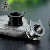 Stainless Steel Ear Gauges Plugs Tunnels Stretcher Earrings