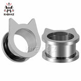 Stainless Steel Ear Gauges Plugs Tunnels Stretcher Earrings