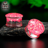 Acrylic Saddle Transparent Tunnel Plug Body Jewelry 0g 00g