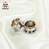 Stainless Steel Ear Piercing Tunnels Screw Plugs Body Jewelry Gauges Expander