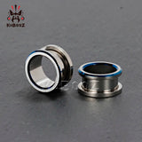 Stainless Steel Ear Piercing Tunnels Screw Plugs Body Jewelry Gauges Expander
